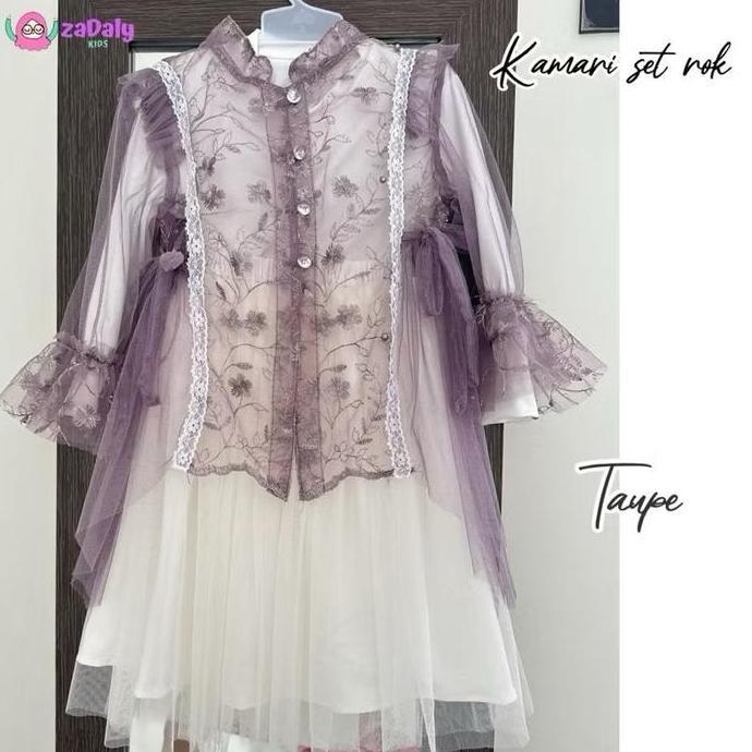 Termurah / Hot Sale Kamari Set Rok Anak Ice Blue,Burgundy,Set Gaun Anak,Set Rok Anak Lebaran.,Kebaya