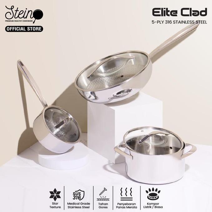 STEIN Elite Clad Reguler Set - Wajan Set Stainless Steel