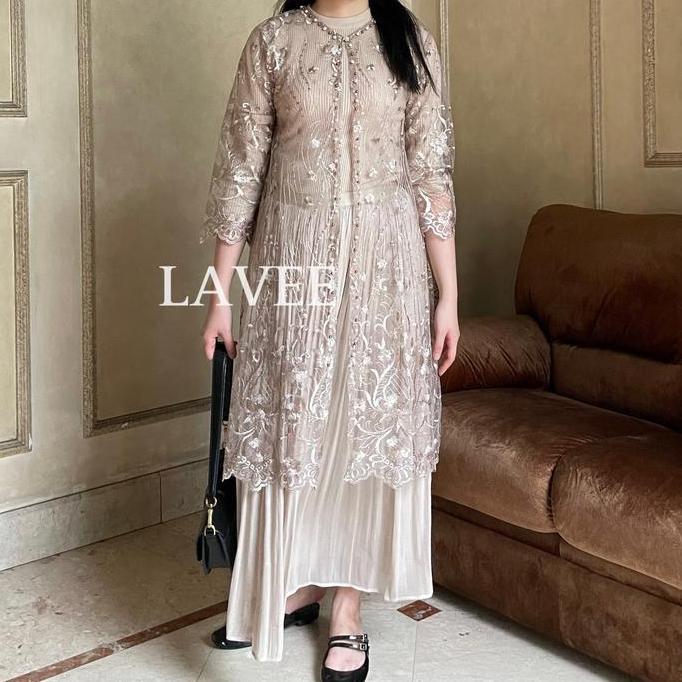 Lavee - Alisha Lace Outer / (Outer Only) - Cardigan Lace Brukat Tile Mutiara