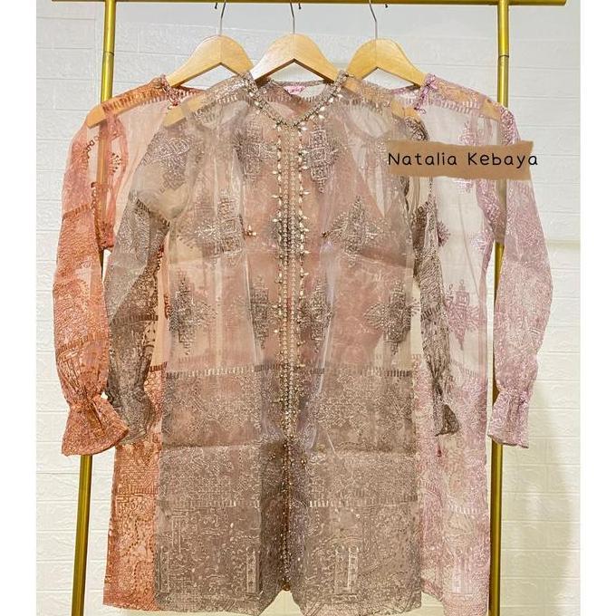 Claudia Outer Organza Payet || Cardigan Organza Full Fayet ~Natalia Kebaya