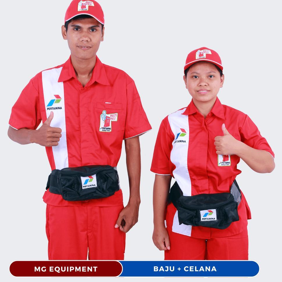 Baju Operator Spbu Pasti Pas ,Pengawas ,Teknisi ,Office Boy Lengan Pendek