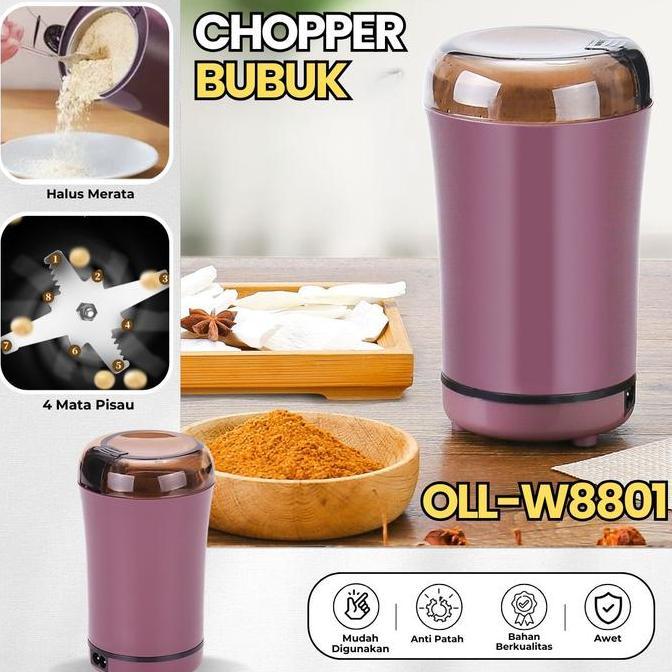 TERBARU - [COD] Mesin Blender Grinder Chopper Bubuk Pengiling Kopi Cabe Beras Kacang Biji Portable M