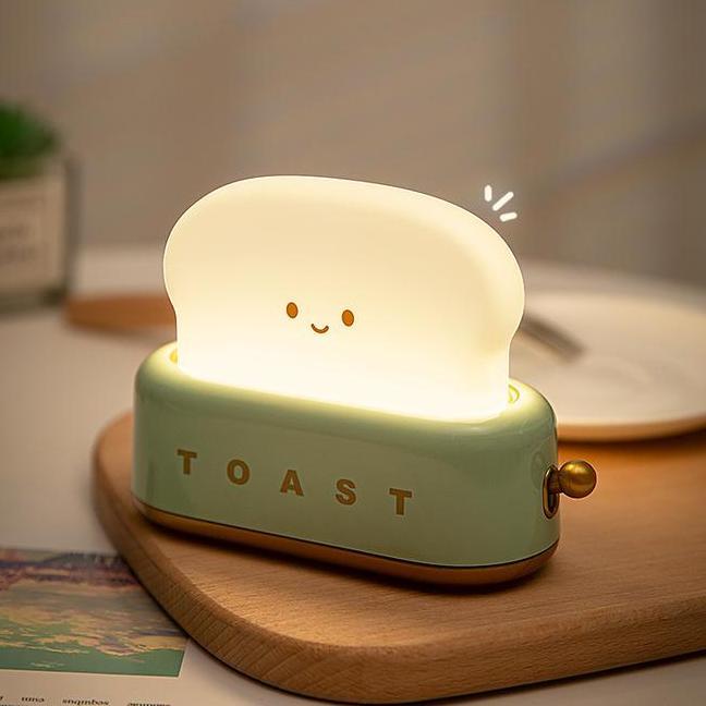 Lampu Tidur Lampu Led Toast Lampu Meja Led Lampu Tanpa Kabel Lampu