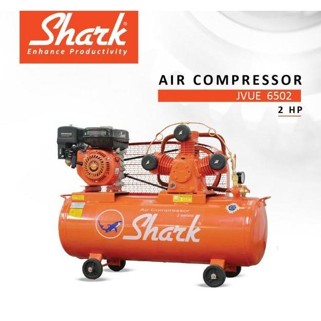 Promo Kompresor 2Hp Tangki 100Liter Unloading + Engine Air Compressor Shark