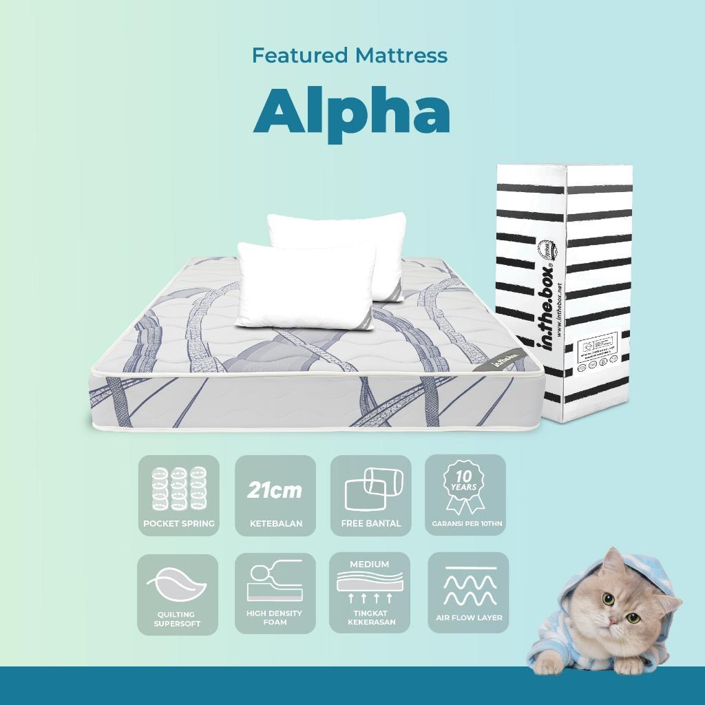 Kasur Springbed Matras Inthebox Alpha Gratis Bantal
