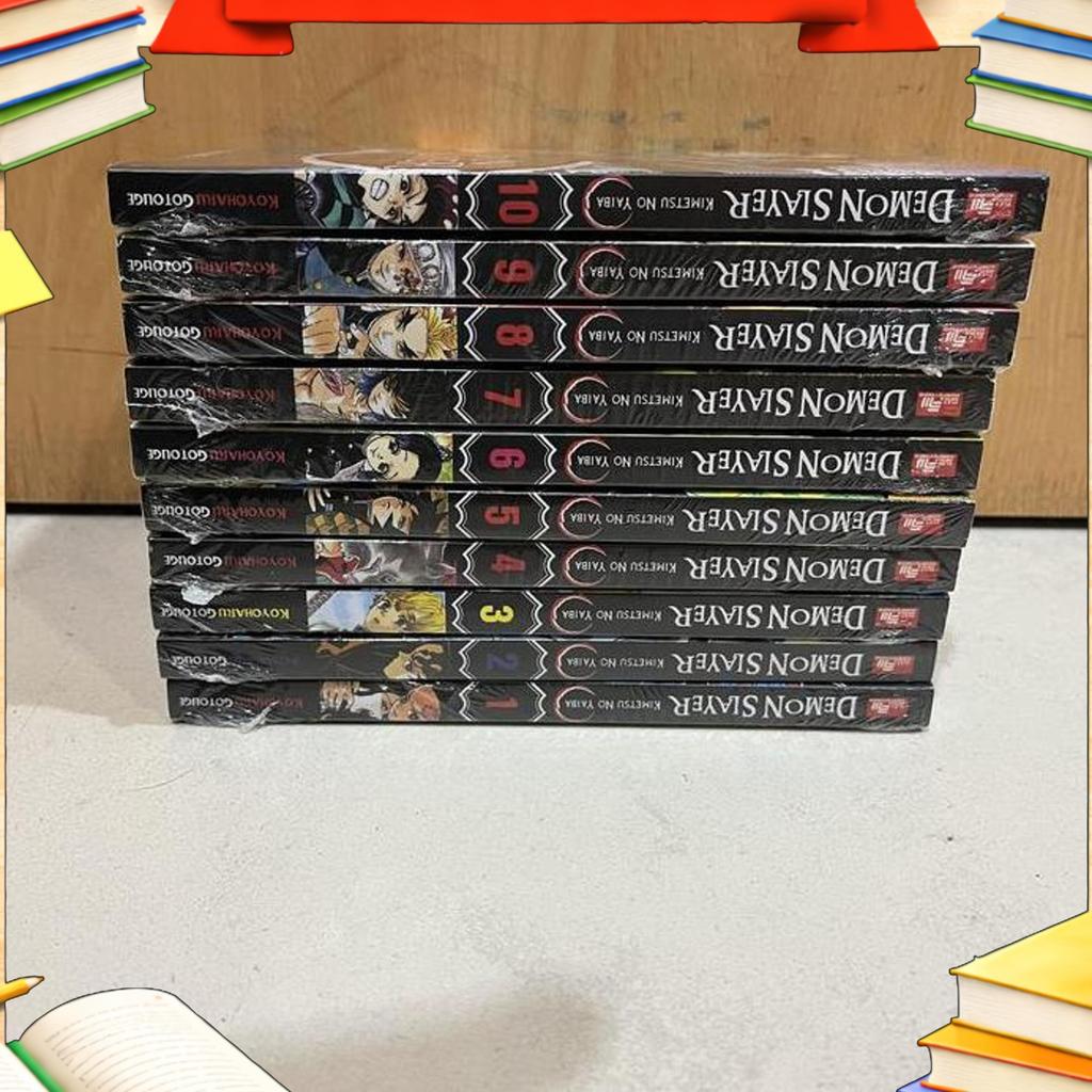 Komik Set Demon Slayer Kimetsu No Yaiba 01 02 03 04 05 06 07 08 09 10
