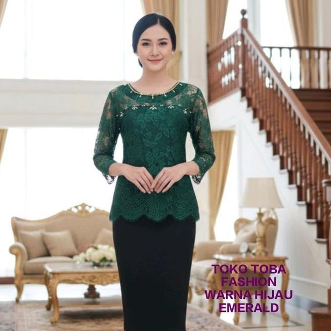 BLUS RENDA SEMI PRANCIS EDISI BERPAYET