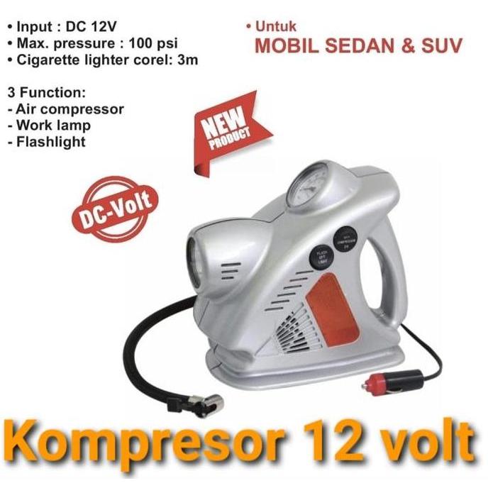 Grosir Mini Compressor 3 In 1 Aldo Dc 12 Volt Cp 31