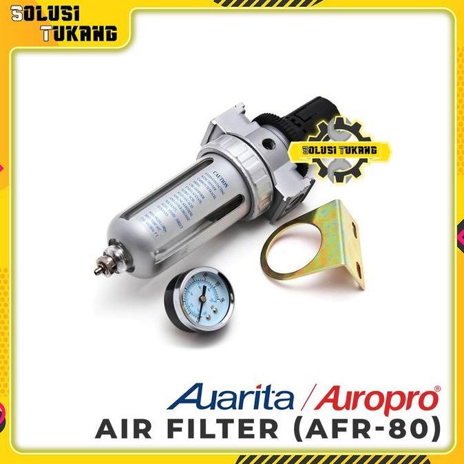 Sale Single Air Filter Regulator Spray Gun Kompresor 1/4" Auarita Afr-80