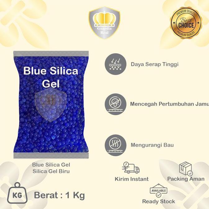 (ACS) Blue Silica Gel 1 Kg/ Silika Gel Biru 1 Kg/ Refill Silica Gel 1 Kg/ Silica Gel Import/ Silica 