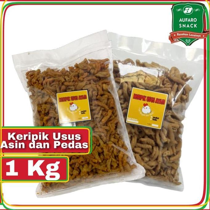 KERIPIK USUS AYAM KILOAN 1kg USUS CRISPY KILOAN PEDAS AUFARO SNACK