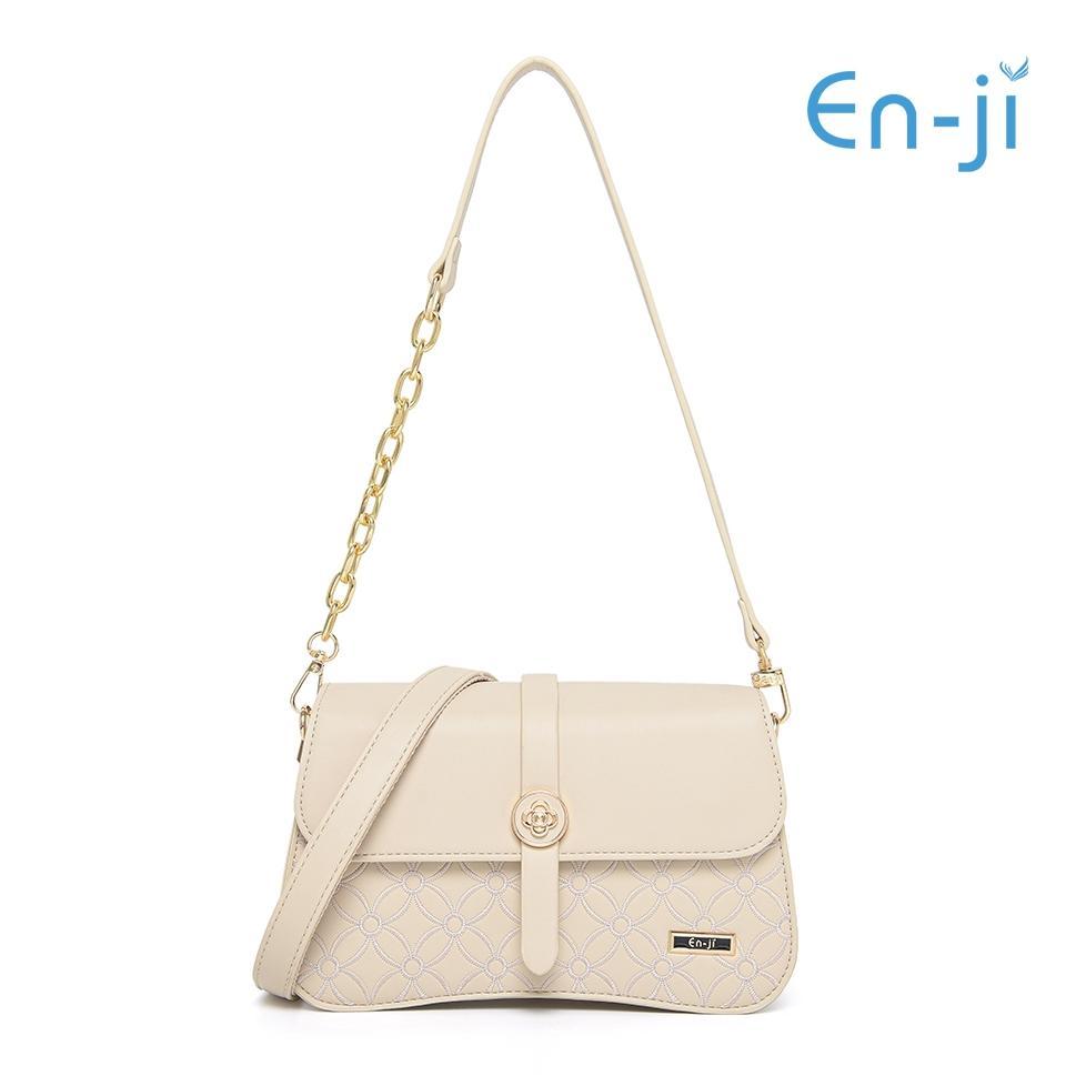 En-ji Hyeni Shoulderbag - Cream terlaris