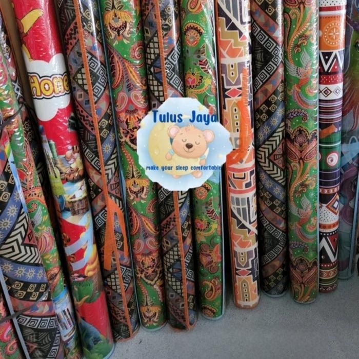 Karpet Tikar Spon Extra Tebal Ukuran Jumbo - Karakter/Motif