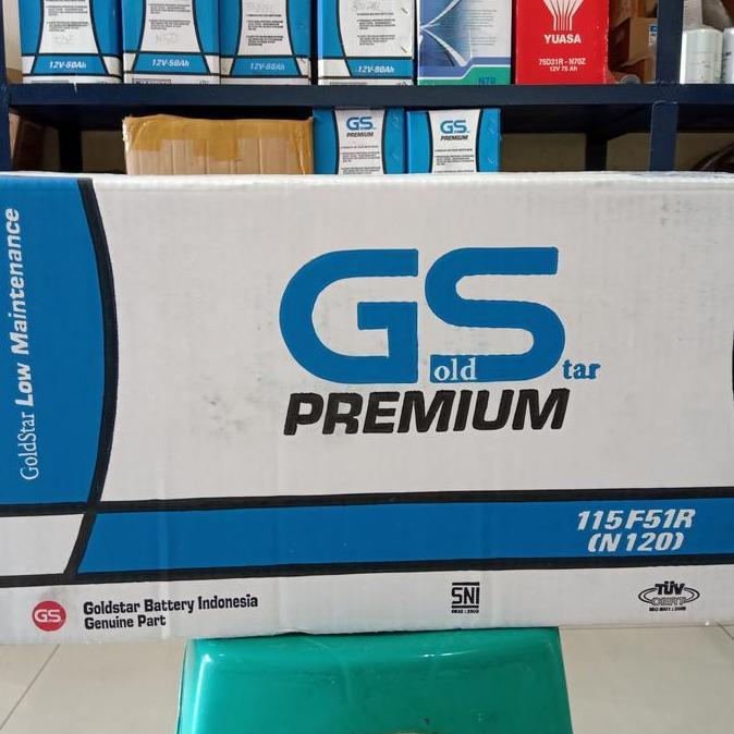 Aki Mobil/ Genset/ GS Goldstar Premium N120/ 115F51/ GS N120/ GS N 120 cocok utk Truk Fuso , Genset 