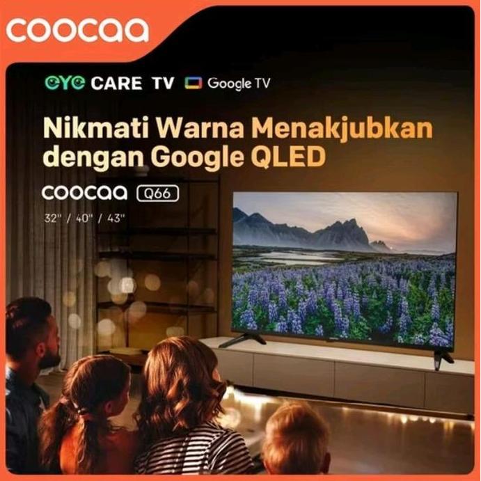 Herefarm88 - COOCAA TV Q66 2K QLED Google TV 43Q66 4Q66 32Q66 Digital Smart 43 4 32 inch