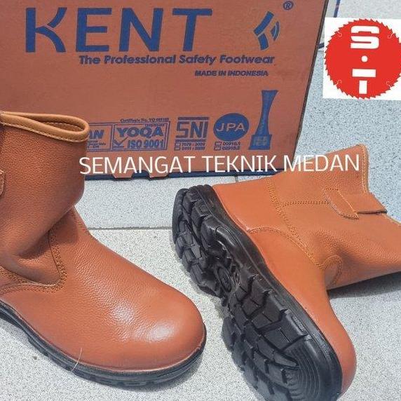 TERBARU - KENT SEPATU SAFETY INDUSTRIAL SHOES BOOT BOOTS BROWN COKLAT KENT 68460