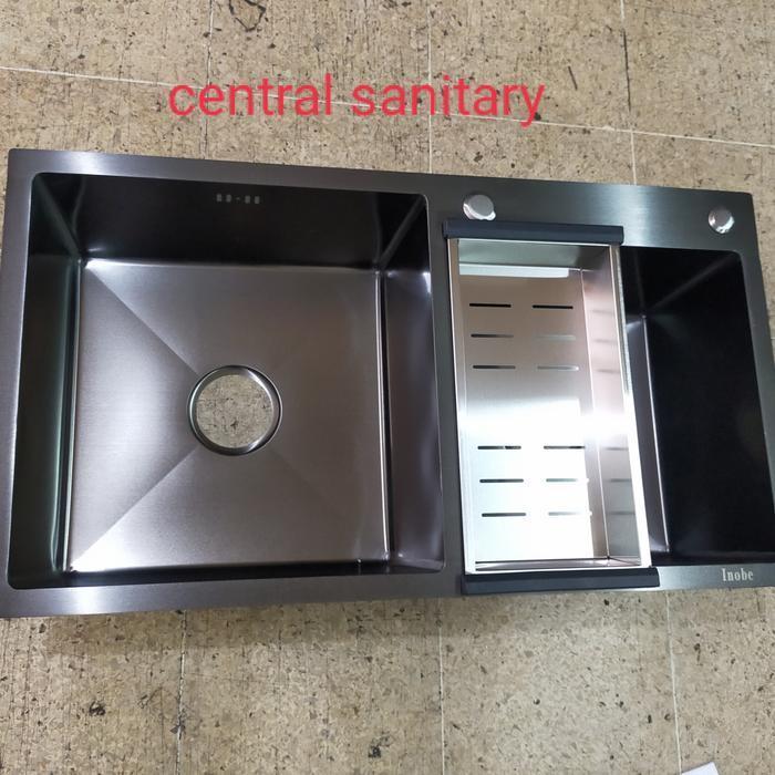 kitchen sink 8245 black hitam bak cuci piring model bolzano dapur