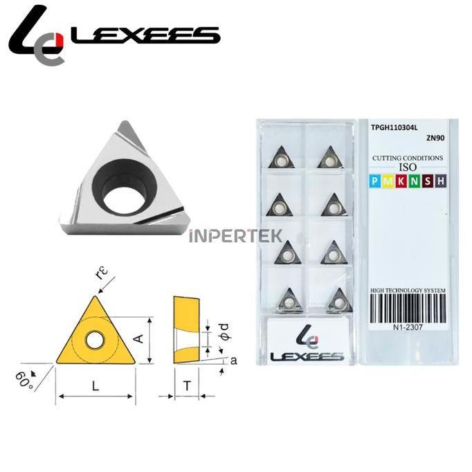 PUMERIA Insert TPGH 110304L LEXEES Pahat Bubut TPGH 11 03 04 Mata TPGH110304-L