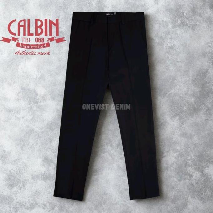 LIFESTYLE CALBIN CELANA SLIMFIT, CELANA KERJA, CELANA KANTOR, CELANA FORMAL PRIA PANJANG 102 CM SIZE
