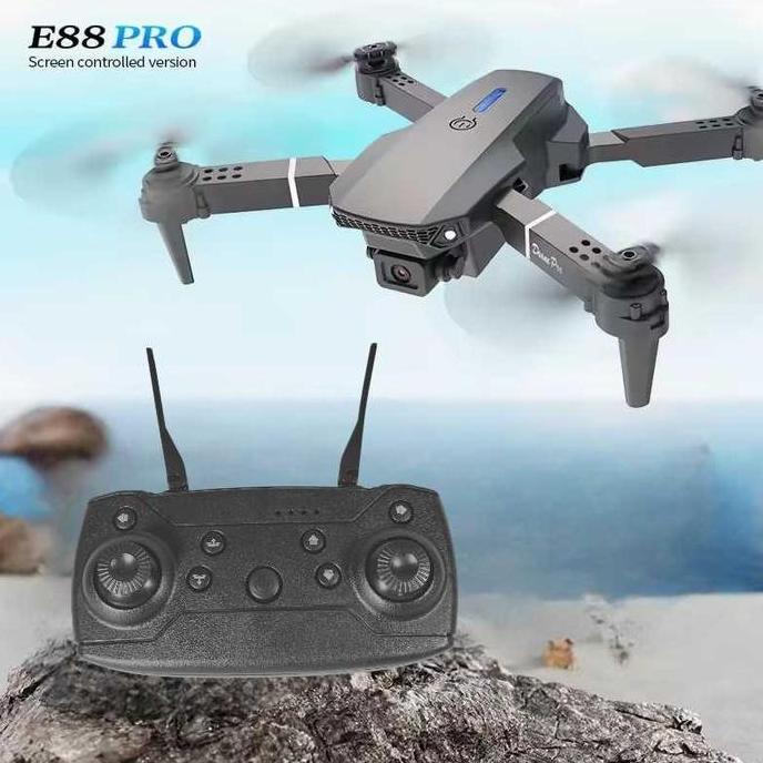 PUMERIA Drone Mini Quadcopter Dual kamera 2.4GHz - E88 Pro mainaan pesawat