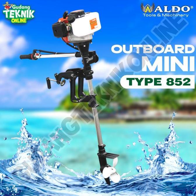 DHEALOKA Outboard 2 Stroke Mini ALDO 852 / Mesin Tempel Perahu 2 tak ALDO 852 - Mesin Perahu Dayung 