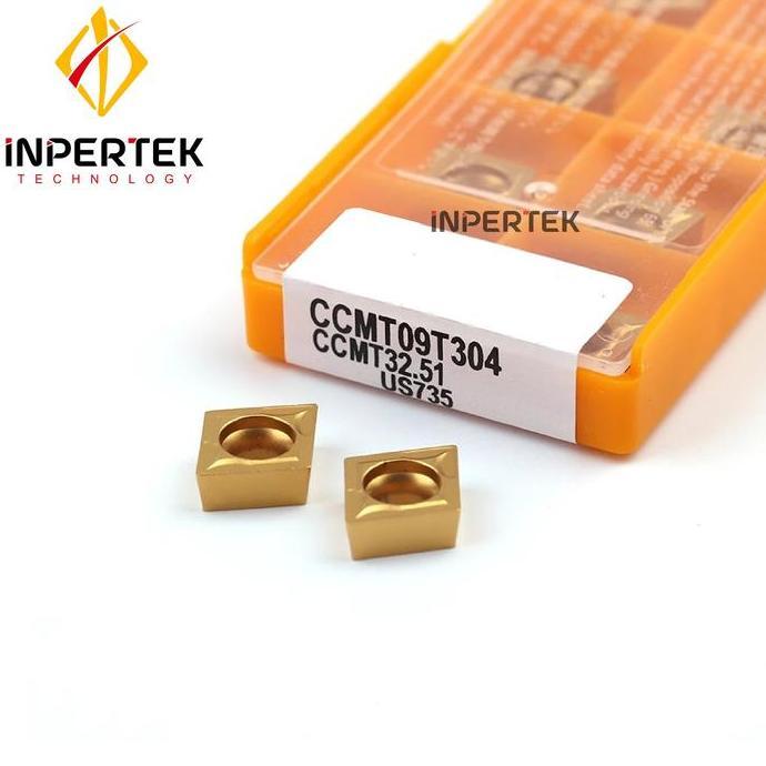 PUMERIA Insert CCMT 09T304 Pahat Bubut CCMT 09 T3 04 Mata CCMT09T304