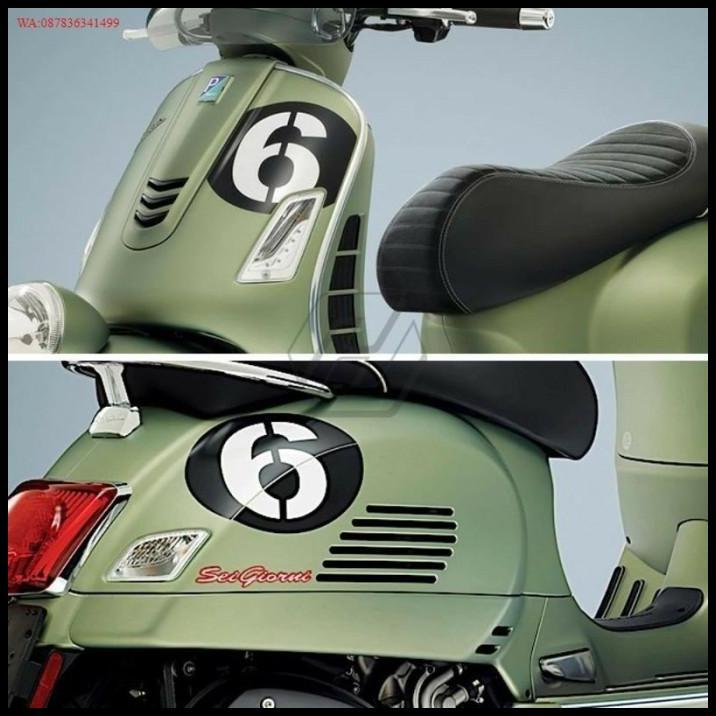 DISKON STIKER CUTTING VESPA PIAGGIO STIKER NOMOR ANGKA BISA DIRUBAH 15CM 2PCS 