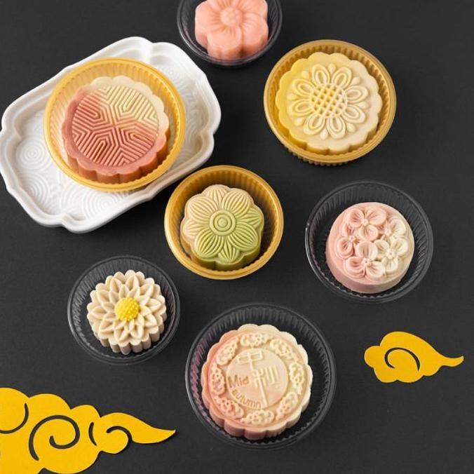 100gr tray mooncake tray bulat mika kue bulan moon cake tray bulat