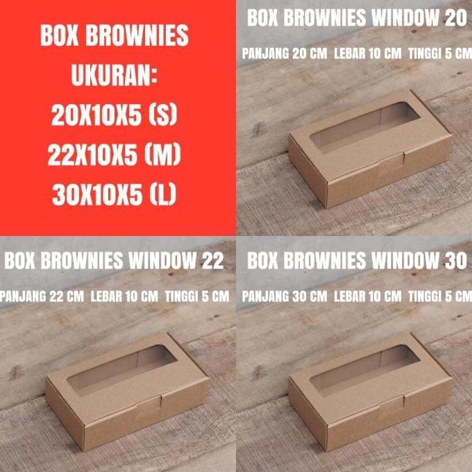 BOX PIZZA MIKA WINDOW - KOTAK BROWNIES - BOX KARTON SERBAGUNA