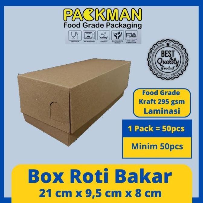 DUS ROTI BAKAR BANDUNG LAMINASI / BOX ROTI BAKAR / KOTAK KUE BOMBOLONI