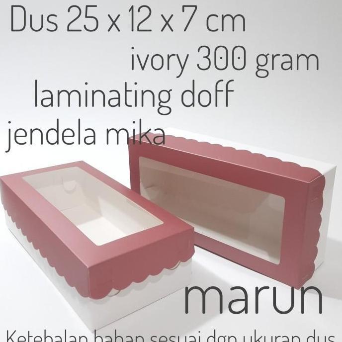 Box brownies 25x12x7cm dus brownies kotak kue brownies dus kue bolu