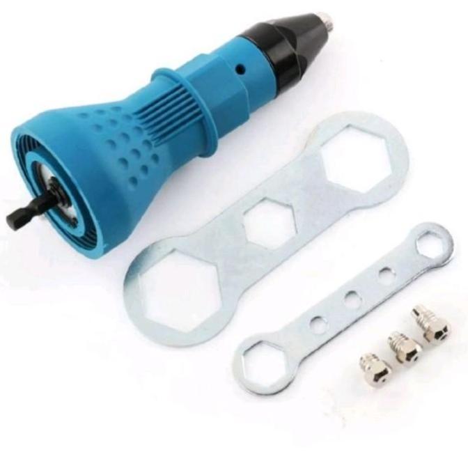 Alat Tang Rivet Rivet Alat Konektor Adaptor Mata Bor Bonus Paku Rivet