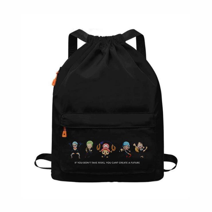 Tas Ransel Punggung Kerut Waterprouf Pria Wanita Motif ONE PIECE Distro - Tas Serut terlaris