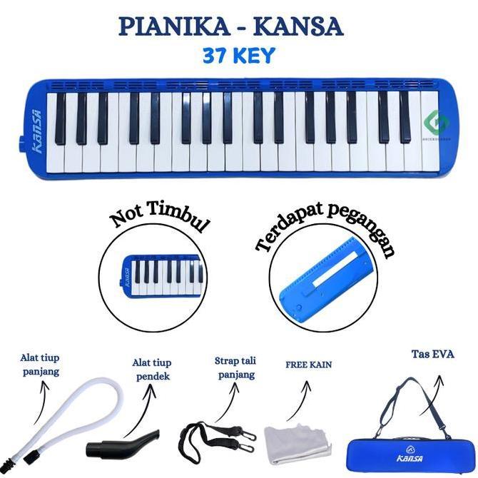 cafielozafran - pianika kansa mainan anak 32 keys 37 keys piano mini anak sekolah bonus tas
