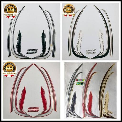 TERLARIS (ORI) STRIPING LIST BODY MOTOR SCOOPY STYLISH 2016 BIRU HITAM MERAH 