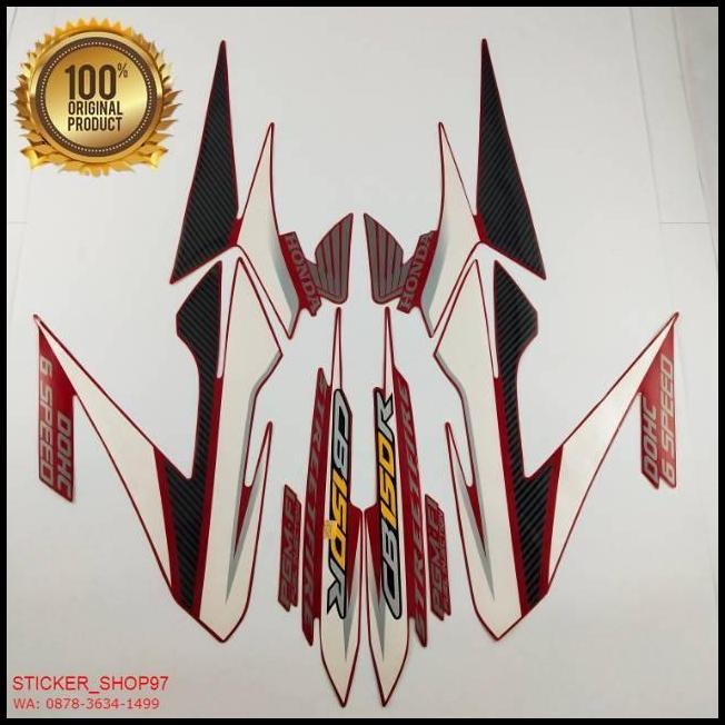 DISKON (ORI) STRIPING HONDA CB150R CB 150 R 2014 MERAH KUALITAS ORIGINAL 