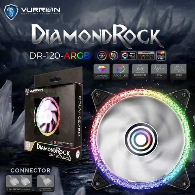 VURRION DR-120 ARGB DIAMOND ROCK 120mm - Case Fan