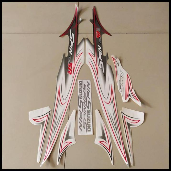 GRATIS ONGKIR (ORI) STRIPING SUZUKI SPIN SR 125 2007 2008 ABU STIKER LIS BODY MOTOR !