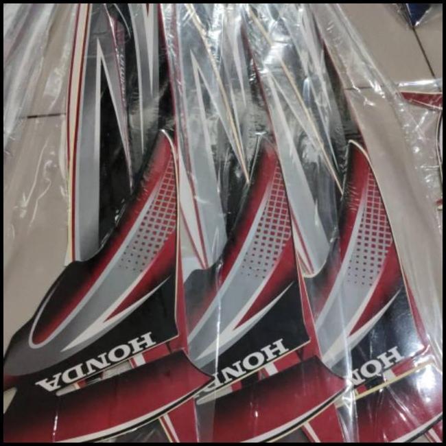 BEST DEAL (ORI) STRIPING HONDA SPACY KARBU 2011 2012 MERAH LIST BODY STANDAR KUA 