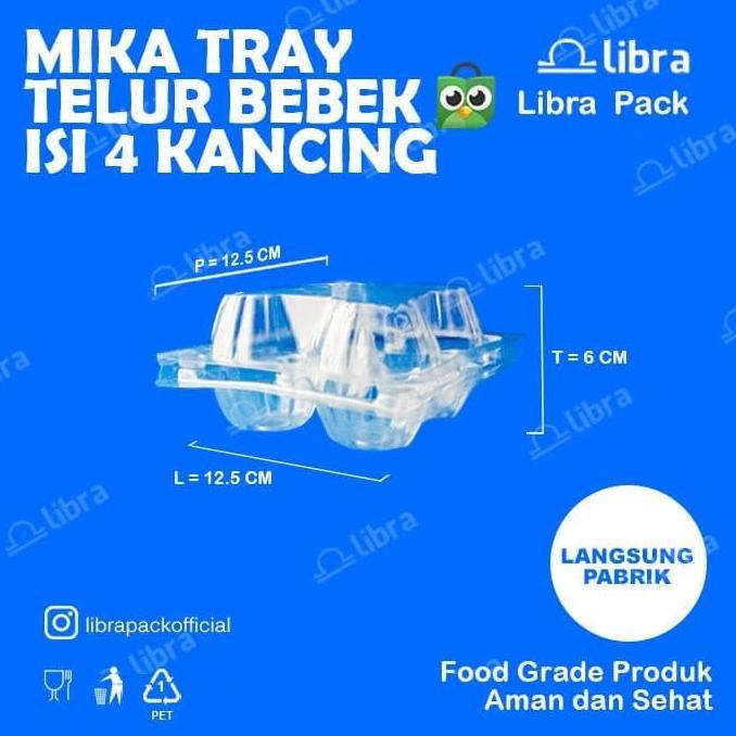 MIKA TELUR BEBEK ISI 4 @50 PCS TEMPAT TELUR TRAY TELUR/KEMASAN TELUR
