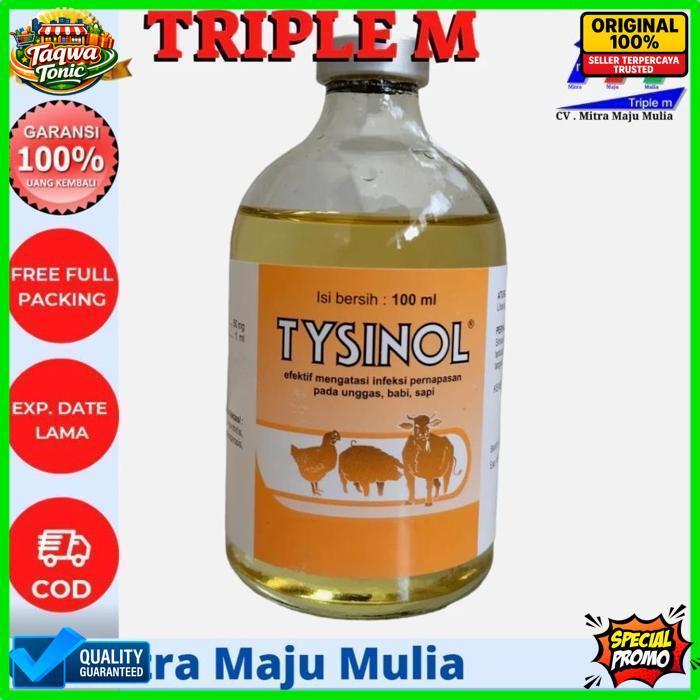 Quality Tysinol 100 Ml Medion Antibiotik Pernapasan Penyakit Hewan Ternak Sapi Babi Bebek Ayam