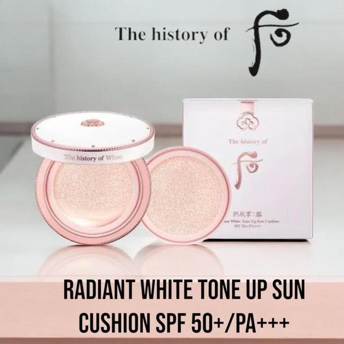 New THE HISTORY OF WHOO SEOL RADIANT WHITE TONE UP SUN CUSHION