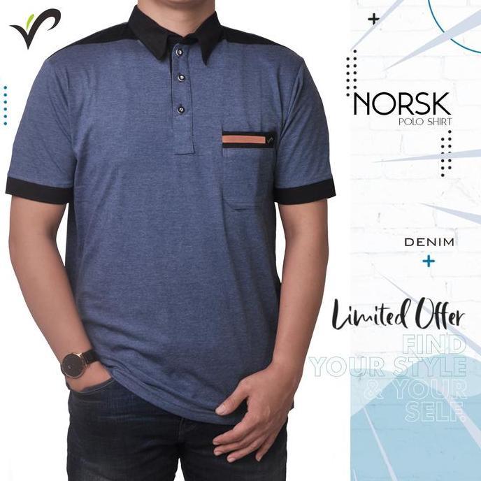 Kaos Polo Shirt Kerah Pria Wangki Big Size Golf Original - NORSK