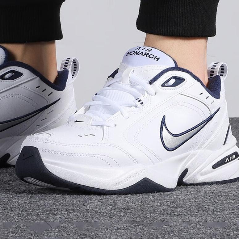 Hot Deals Foot Locker Store Nike Air Monarch Iv White Metallic Silver Original