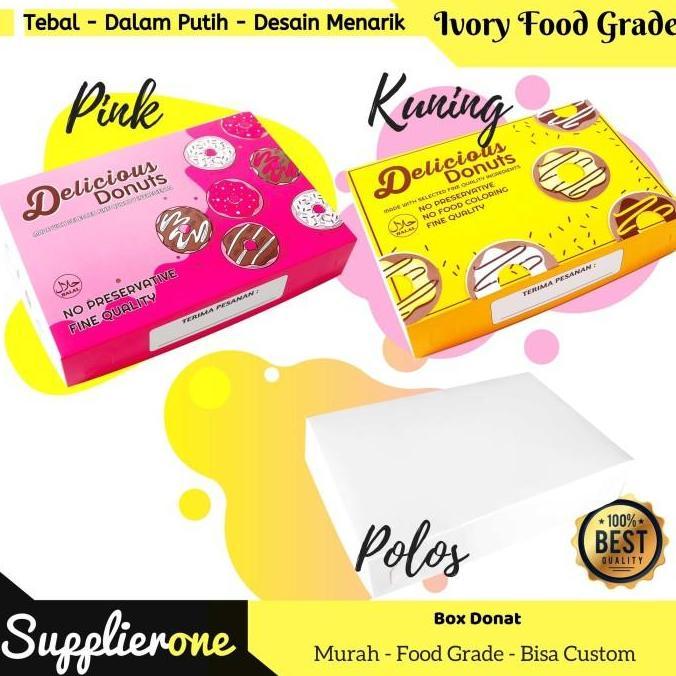 Box Donat isi 25 / Dus Donat / Kemasan Donat / Kotak Donat / box donat Motif
