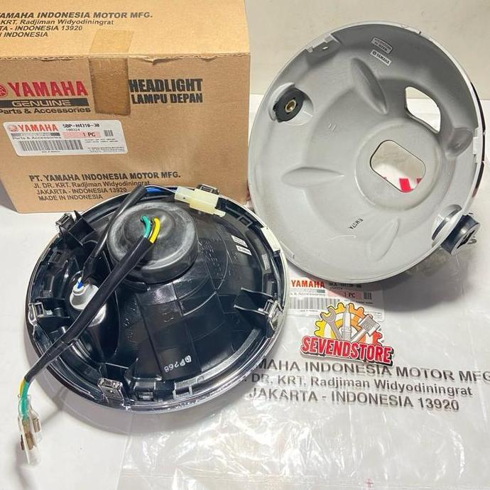 Promo Refflektor Lampu Depan Assy Set Yamaha RX King RXK Bulat Original YGP Diskon