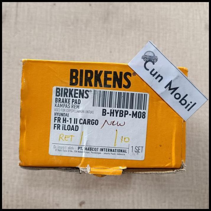 GRATIS ONGKIR BRAKE PAD HYUNDAI H1 H 1 H-1 2008 ON DEPAN HYBP M08 MERK BIRKENS 