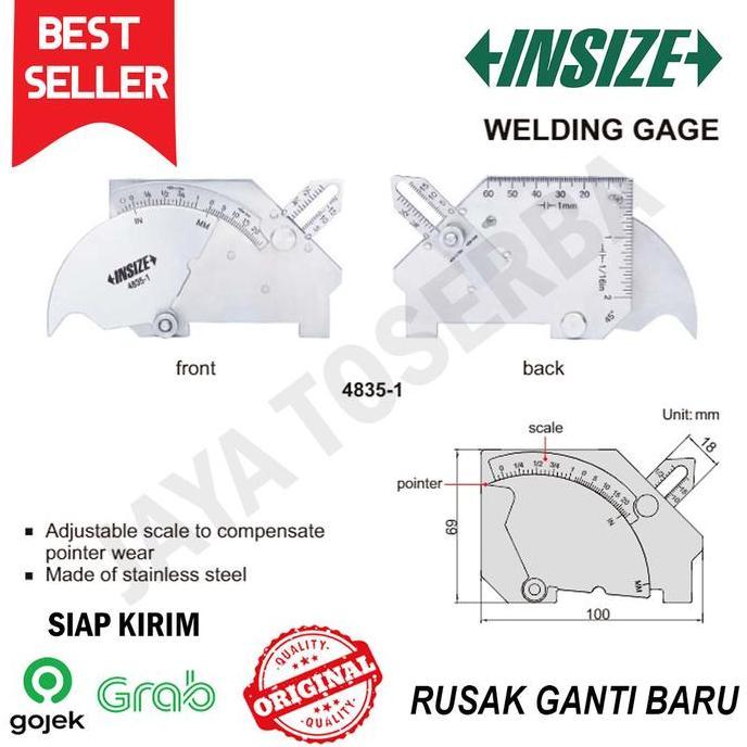Diskon Insize Welding Gage Atau Welding Gauge 4835-1