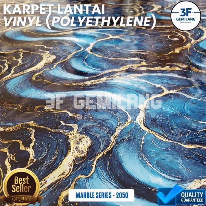 3F GMG - VINYL PER ROL isi PANJANG 14 METER Karpet Lantai POLYETHYLENE Lebar 1,2meter Gulungan - Wal