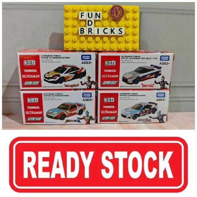 Tomica Ultraman Victory Ginga Tiga Multi Type Blazar UTR-01 03 08 09 Mainan Diecast